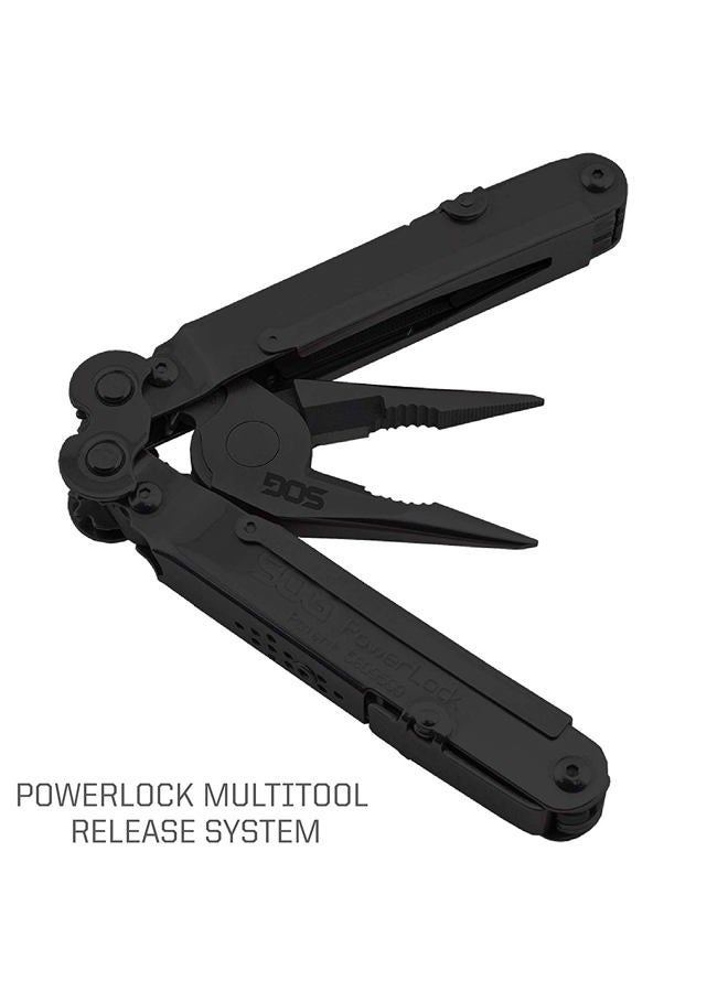 SOG أداة متعددة PowerLock - تقنية الرفع المركب مع جهاز تقليم EOD، هيكل من الفولاذ المقاوم للصدأ 420، 18 أداة خفيفة الوزن متخصصة (B61N-CP)، أسود - Image 3