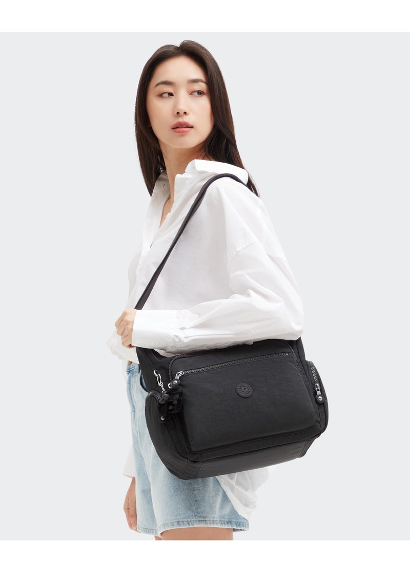 kipling - Gabbie M Medium Shoulder Bag Black Noir - Image 1