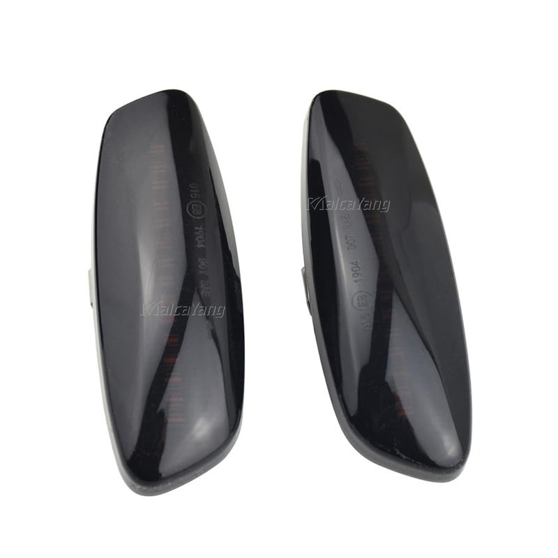 Malcayang Malcayang Side Fender Light Dynamic LED Side Marker Lamp Turn Signal Indicator Assembly Replacement Auto Parts for Peugeot 207 308 3008 5008 RCZ,for Citroen C4 Picasso LA LC B7 C3 DS3 DS4 C5 (Black) - Image 1