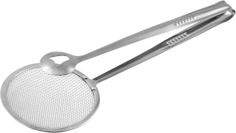Mobee Stainless Steel Frying and Boiling Tongs with Strainer