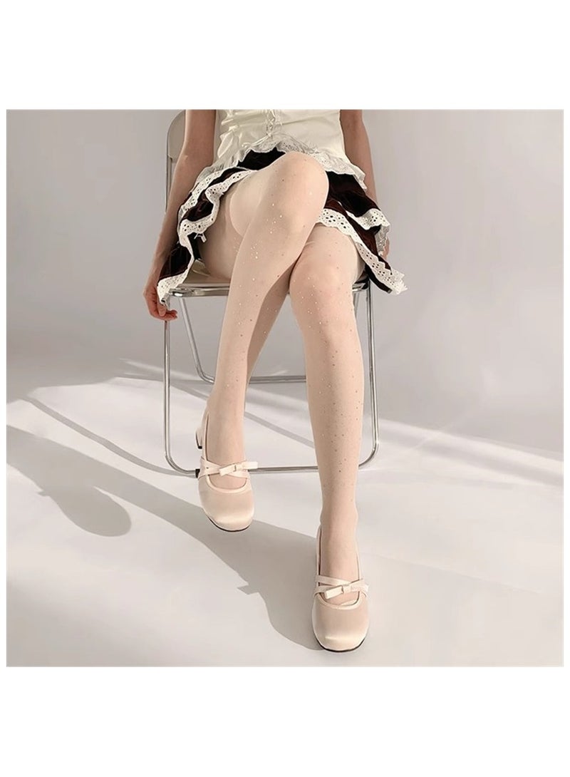 Fashionable Women's Stockings 15D ultra-thin Star Dot Reflective Tight Pantyhose - Image 2