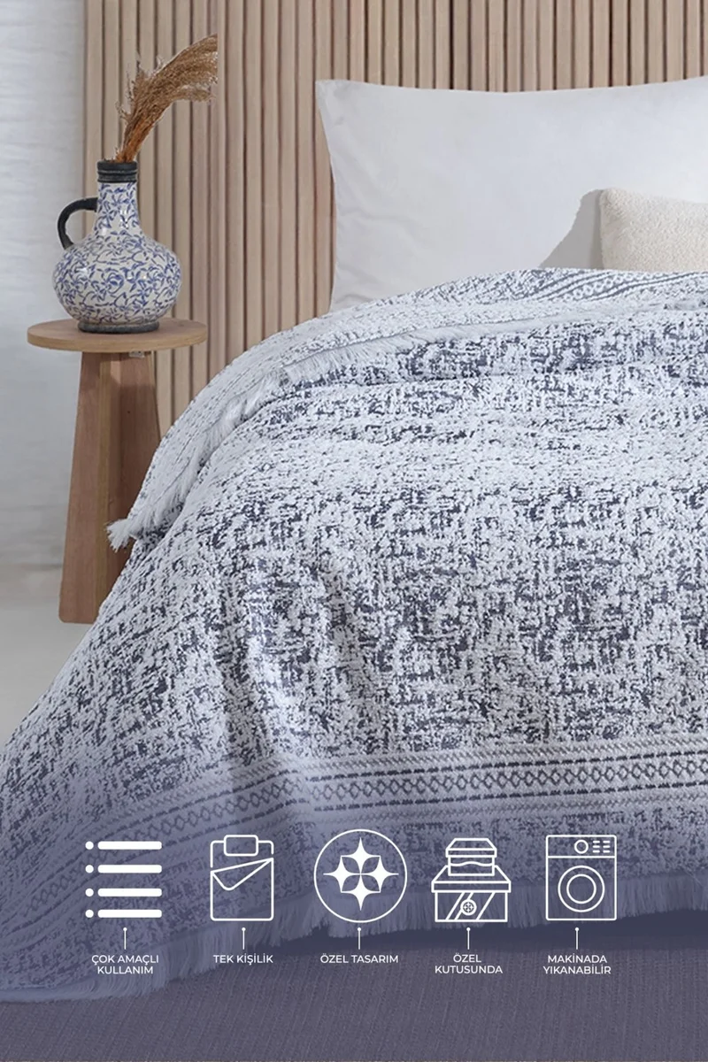 ايلارت Harmony Blanket Single Blue (170X240 Cm)