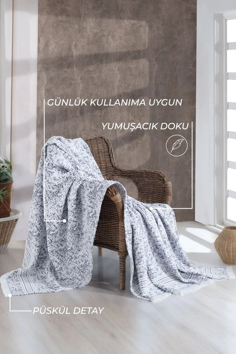ايلارت Harmony Blanket Single Blue (170X240 Cm)
