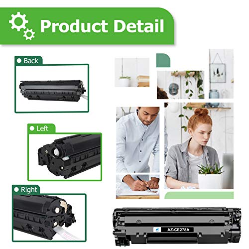 Aztech Compatible for HP 78A Toner Cartridge Replacement for CE278A Replacement for HP Laserjet P1606dn 1536dnf 1606dn MFP M1536dnf P1606 M1536 P1560 P1566 Toner Printer Ink (Black, 2-Pack) - Image 5