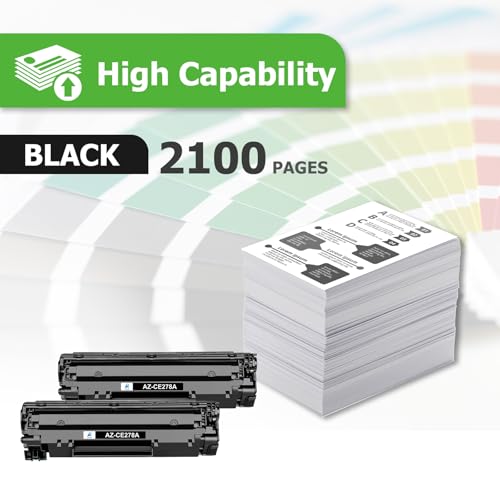 Aztech Compatible for HP 78A Toner Cartridge Replacement for CE278A Replacement for HP Laserjet P1606dn 1536dnf 1606dn MFP M1536dnf P1606 M1536 P1560 P1566 Toner Printer Ink (Black, 2-Pack) - Image 2