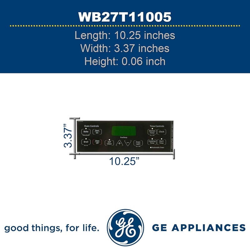 جي إي جنرال إلكتريك WB27T11005 غطاء موقد/فرن/فرن، أسود - Image 3