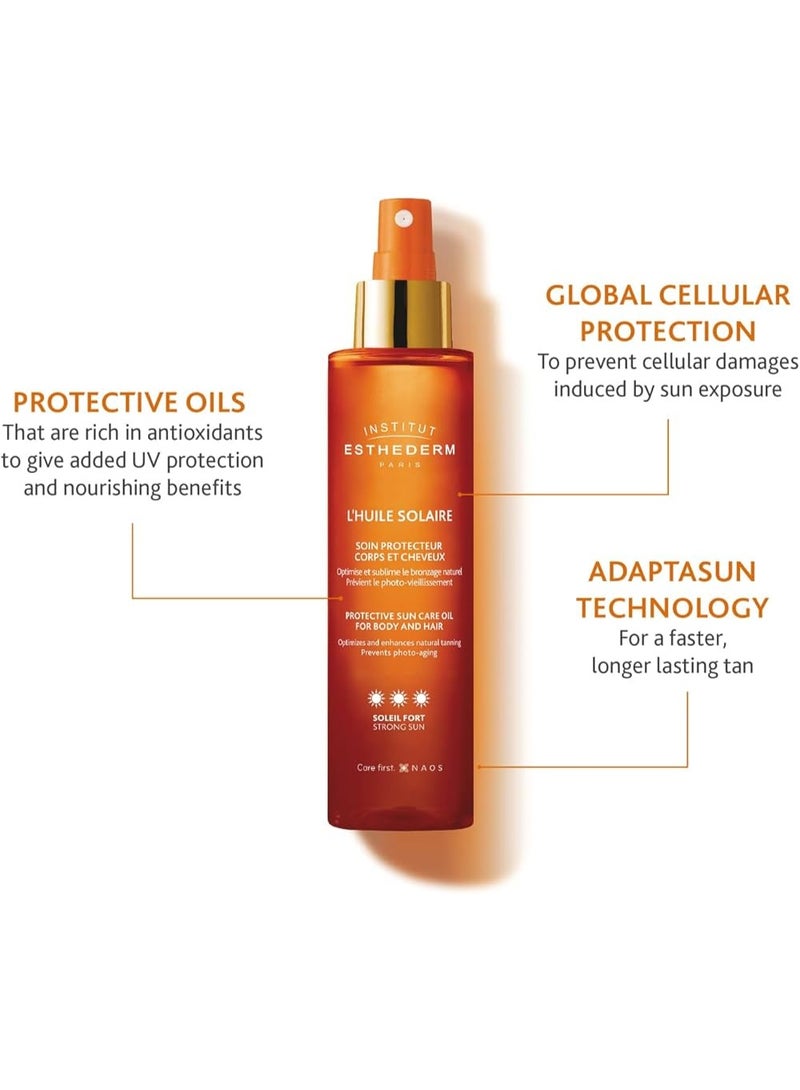 إستيديرم زيت إستيديرم الواقي من الشمس للعناية بالجسم والشعر، 150 مل - Image 4