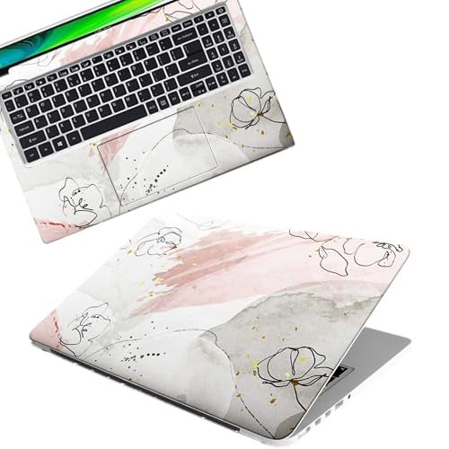 Inkykart DSGN 104 Full Body Laptop Skin Bubble-Free| Laminated| Removable| HD Quality Sticker for Laptops Upto 15.6 Inches Compatible with Hp/Dell/Acer/Lenovo/Asus etc. - Image 1