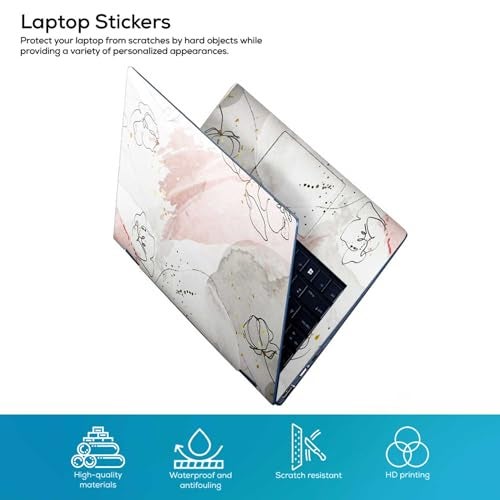 Inkykart DSGN 104 Full Body Laptop Skin Bubble-Free| Laminated| Removable| HD Quality Sticker for Laptops Upto 15.6 Inches Compatible with Hp/Dell/Acer/Lenovo/Asus etc. - Image 2