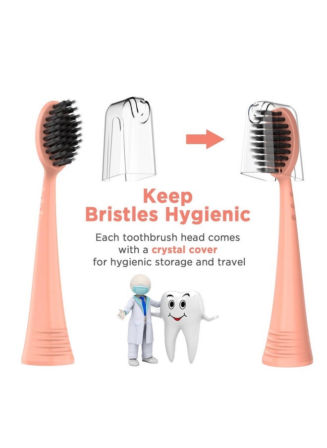 Fremouth Replacement Toothbrush Heads With Covers For Burst (10 Count, Rose Gold)  - Image 5