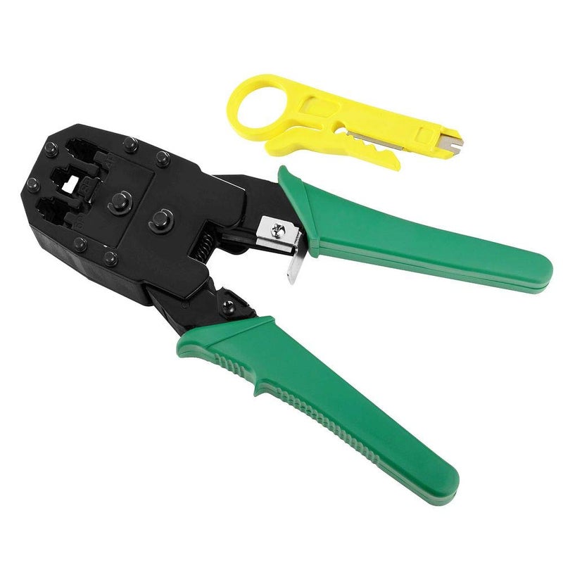 Technotech Green Crimping Tool RJ45 Rj11 Rj12 8p8c 6p6c Cat5 LAN Cutter Tool Cable Cutter New  - Image 3