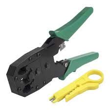 Technotech Green Crimping Tool RJ45 Rj11 Rj12 8p8c 6p6c Cat5 LAN Cutter Tool Cable Cutter New  - Image 2