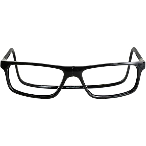 Clic Magnetic Reading Glasses for Men or Women, Computer Readers, Executive (M-XL, Black, 1.25 Magnification) - Image 2