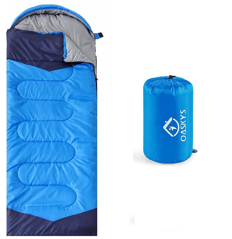 oaskys Camping Sleeping Bag - 3 Season Warm & Cool Weather - Summer Spring Fall Lightweight Waterproof for Adults Kids - Camping Gear Equipment, Traveling, and Outdoors - Image 1
