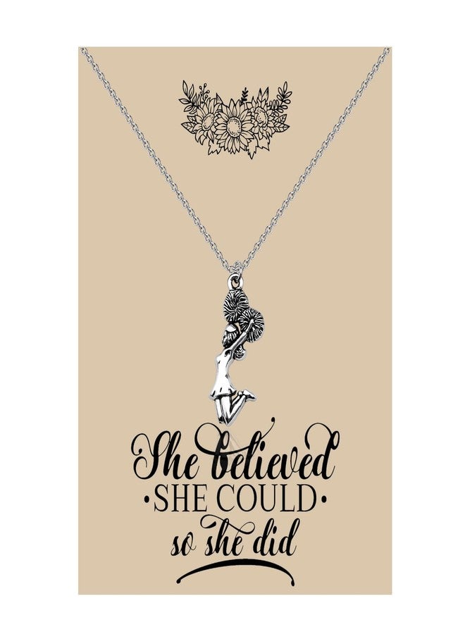 لوجيب بيردجوت سوار Lywjyb Birdgot Cheer Charm، مجوهرات التشجيع، هدية للتشجيع، هدية لمدرب التشجيع (بطاقة تشجيع ne) - Image 1