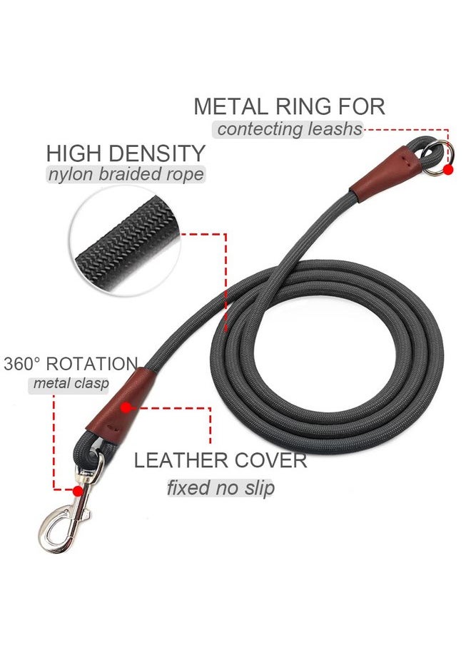 Mycicy - Mycicy No Handle Dog Leash 3FT / 6FT, Tether Training Leash Tie Down, Dog Extension Rope Great for Exercising, Bicycle and Outdoor, Running, Walking - Image 1