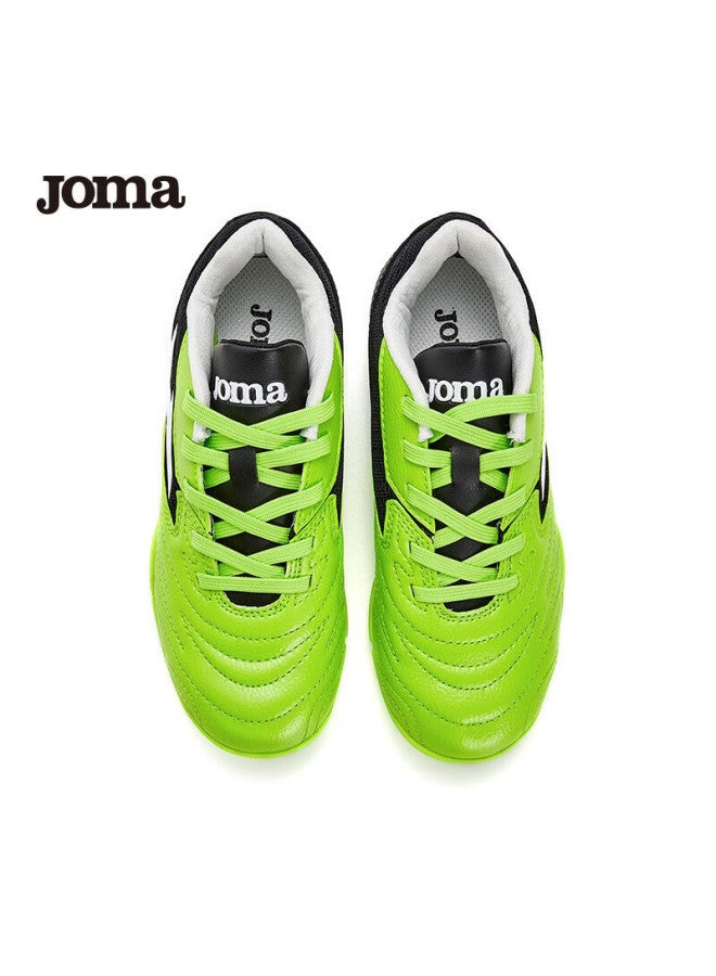 Joma أحذية كرة القدم للأطفال من جومّا، أحذية تدريب رياضية للمدارس الابتدائية، مع مسامير عشب، باللون الأخضر/ الأسود، مقاس 36 - Image 5