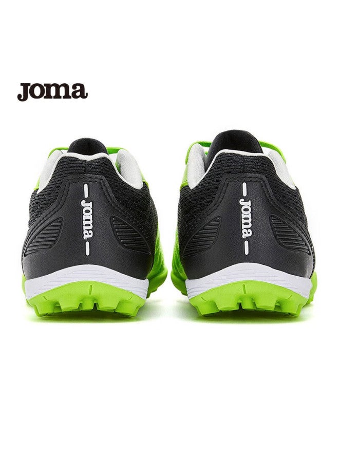 Joma أحذية كرة القدم للأطفال من جومّا، أحذية تدريب رياضية للمدارس الابتدائية، مع مسامير عشب، باللون الأخضر/ الأسود، مقاس 36 - Image 4