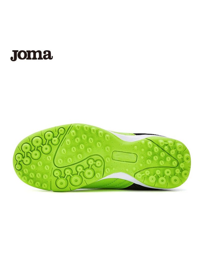 Joma أحذية كرة القدم للأطفال من جومّا، أحذية تدريب رياضية للمدارس الابتدائية، مع مسامير عشب، باللون الأخضر/ الأسود، مقاس 36 - Image 3