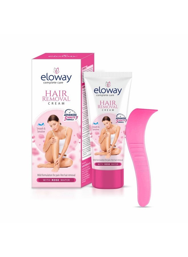 Eloway Hair Removal/Remover Cream For Women 60G Each (Pack Of 3) - For Painless, Quick, And Effective Hair Removal In 5 Minutes | For Arms, Legs, Underarms, & Bikini Line - Ideal For Sensitive Skin And Intimate Areas - Image 1