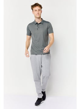RBX Men Sportswear Fit Short Sleeve Outdoor Polo Shirt, Dark Grey  - Image 2