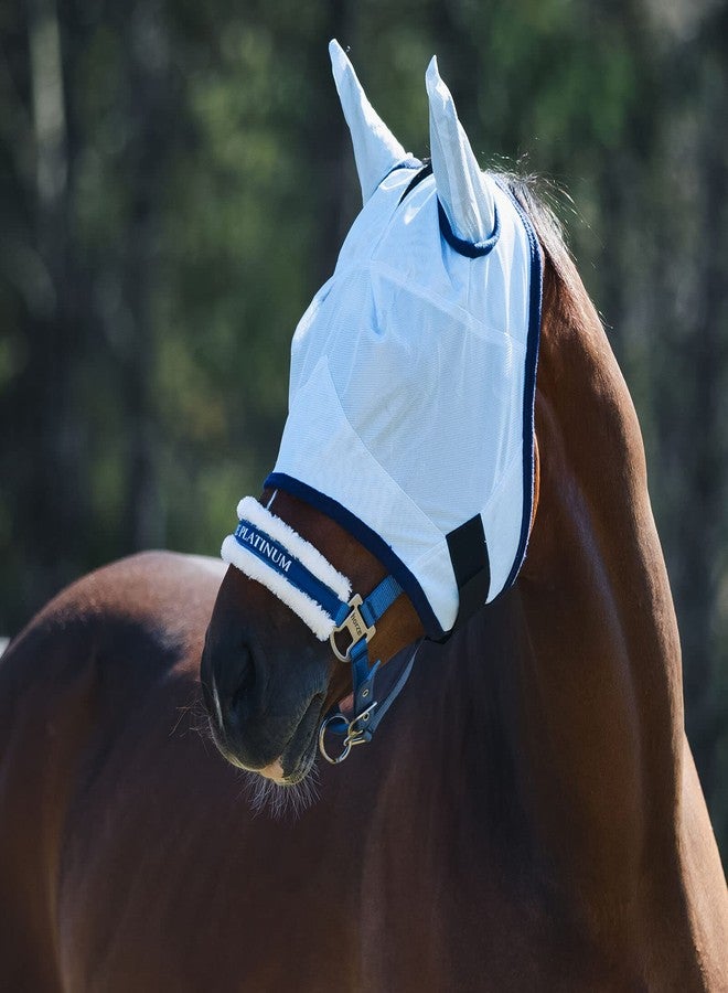HORZE Fly Mask - Light Blue - L - Image 2