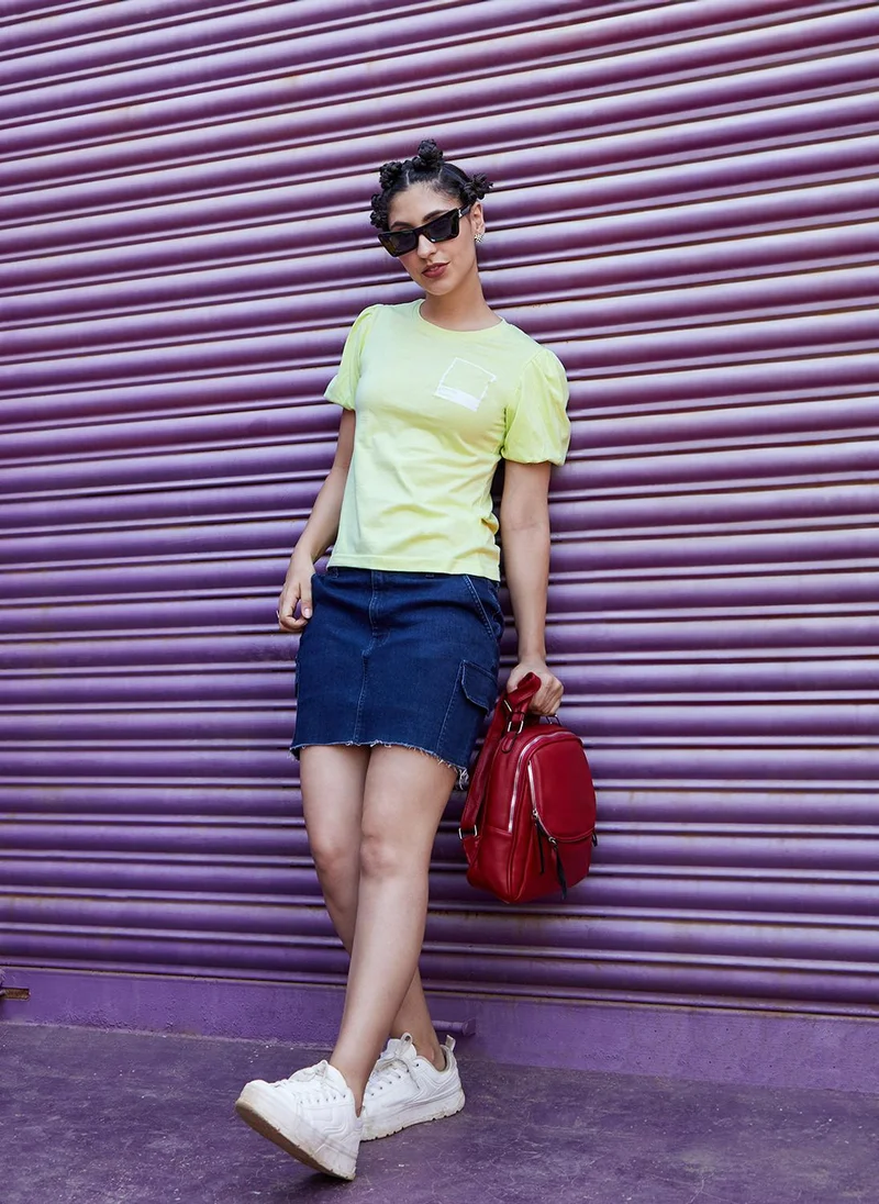 PINACOLADA Women's Lime Yellow Pantone Top
