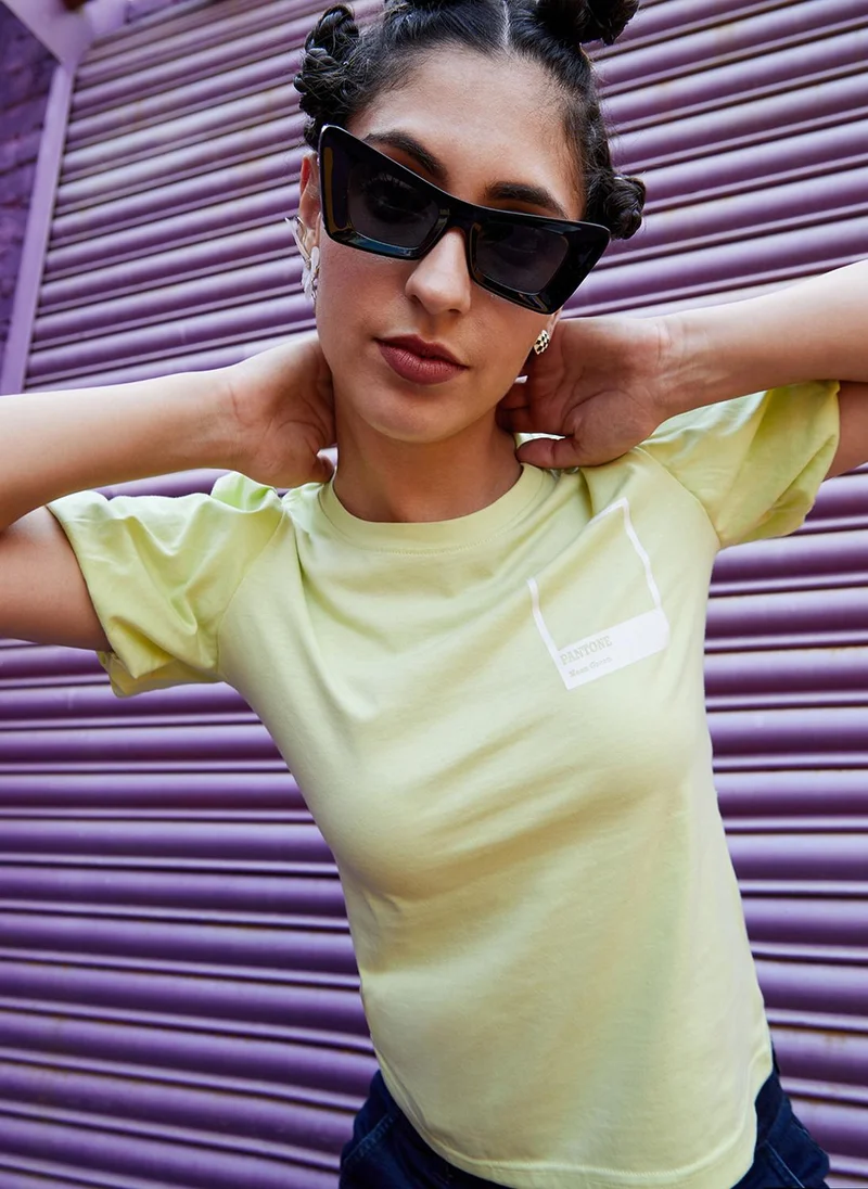 PINACOLADA Women's Lime Yellow Pantone Top
