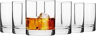 Krosno Krosno Whisky Sour Tumbler Glasses Old Fashioned Bourbon Cognac Brandy | Set of 6 | 10.1 oz | Perfect for cocktails,  - Image 1