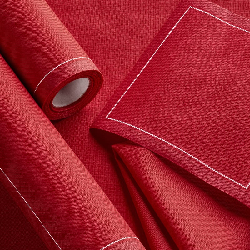 MY DRAP Cotton Cocktail Napkin - 4.3 x 4.3 in - 50 units per roll - Lipstick Red - Image 5