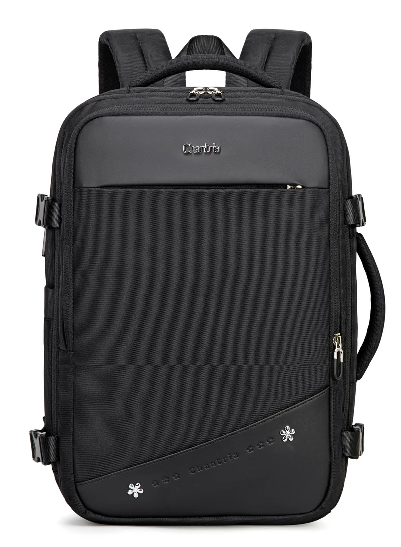 شانتريا حقيبة ظهر لابتوب خفيفة الوزن للنساء مقاومة للماء متعددة الوظائف مضادة للسرقة بفتحة  درجة ومنفذ  مدمج