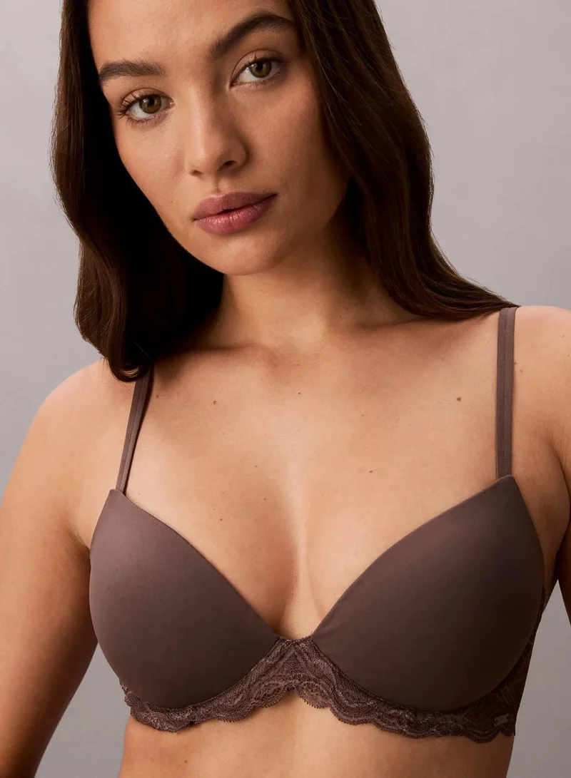 Calvin Klein Botanical Brown Lift Demi Bra - Sensual Stretch Lace for Women | Best Price UAE
