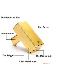 JAJEEK Money Gun, Handheld Cash Spray Gun for Parties | Fun Paper Toy for Celebrations, Events, and Entertainment | Ideal for Themed Parties, Photoshoots, Games, and Fun Activities  - Image 2