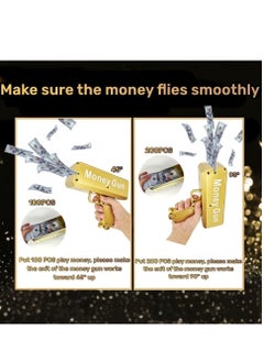 JAJEEK Money Gun, Handheld Cash Spray Gun for Parties | Fun Paper Toy for Celebrations, Events, and Entertainment | Ideal for Themed Parties, Photoshoots, Games, and Fun Activities  - Image 5