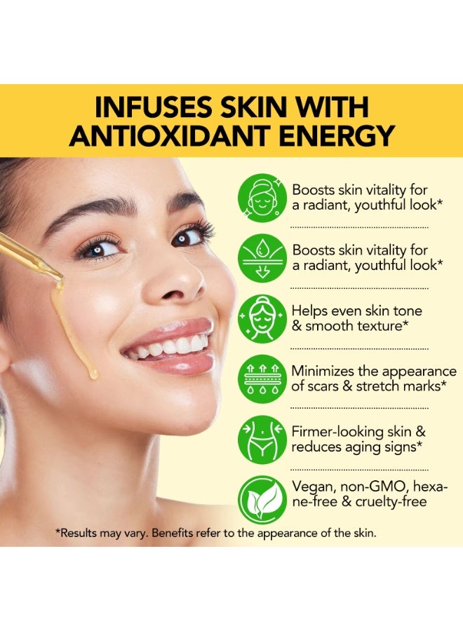 ALIVER 60ml Vitamin E Oil 100% Natural Pure 75000 IU Vitamin E Oil for Face Body Hair and Nails Moisturizes Reduce Scars and Stretch Marks Smooth Fine Lines and Wrinkles Anti Aging and Skin Hydration - Image 3