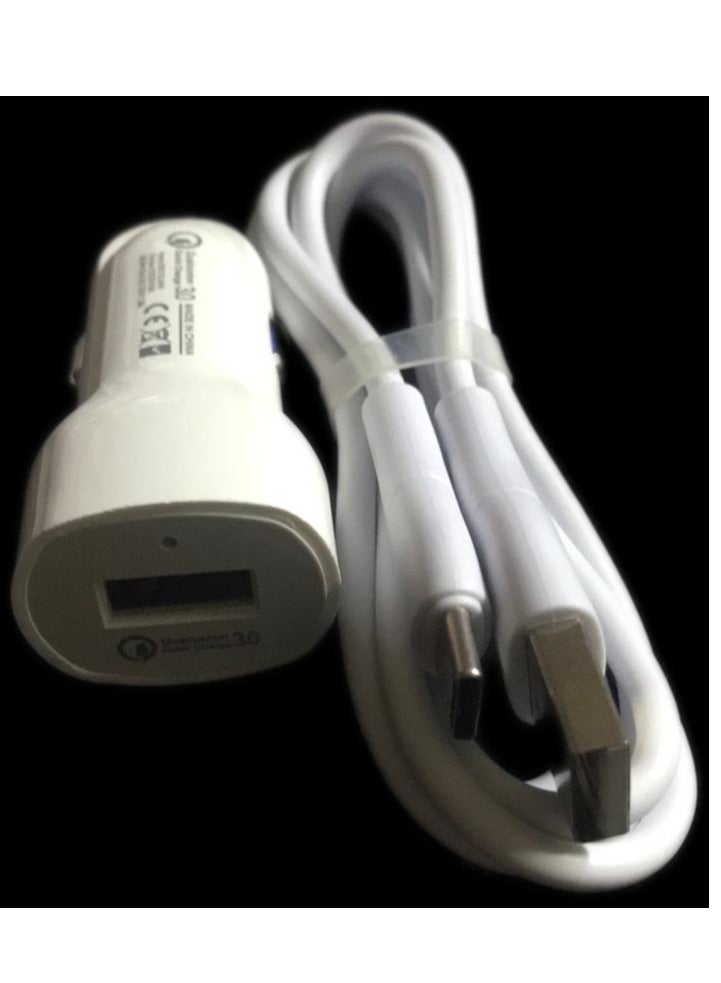 3 AMP Car Charger 1usb with cable type-c usb