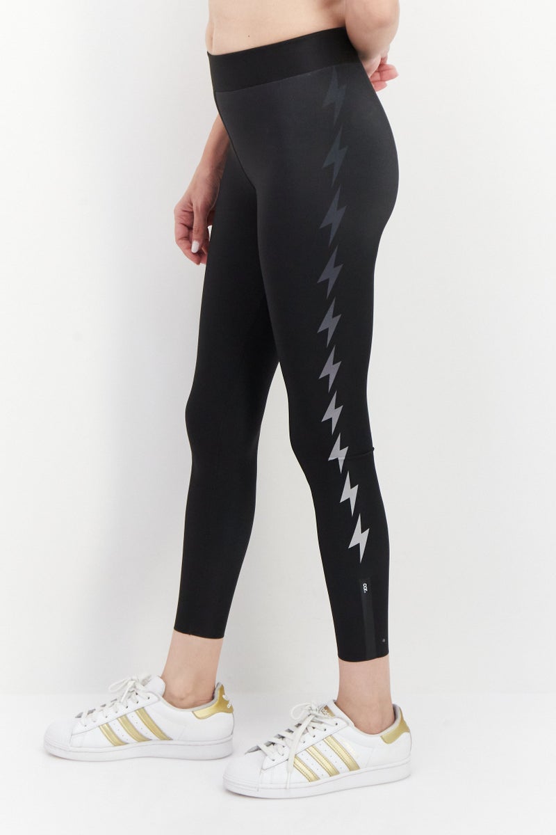 Cor Designed By Ultracor Women Full Length Graphic Print Leggings, Black - Image 3