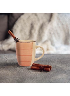NAVA Nava Stoneware Terra Cotta Mug Lines 350Ml  - Image 2
