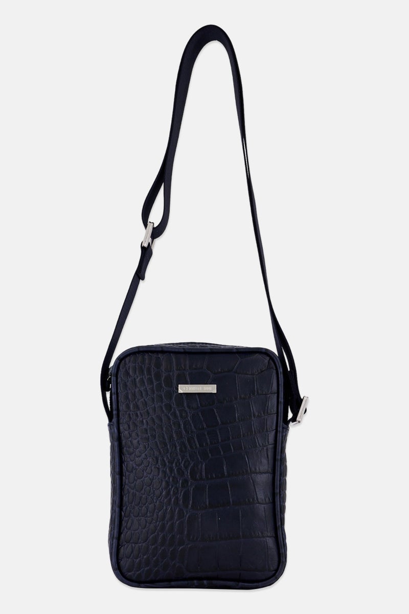 CERRUTI 1881 Men Brand Logo Cross Body Bag, Navy  - Image 1