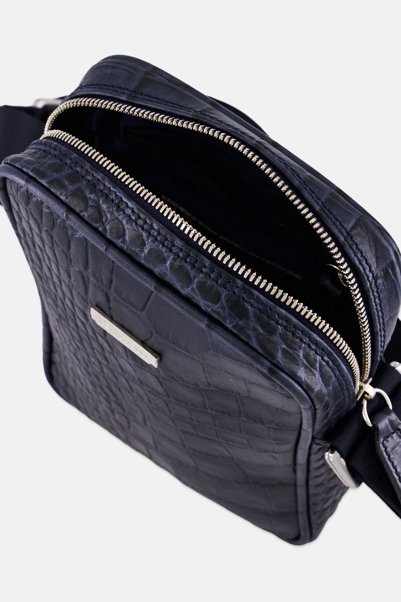 CERRUTI 1881 Men Brand Logo Cross Body Bag, Navy  - Image 3