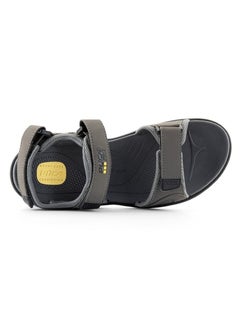 PUCA PUCA Sandals For Men | Comfortable Men Sandals| Ortho Care | Anti-Skid | Velcro | Gico Grey  - Image 1