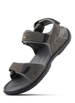 PUCA PUCA Sandals For Men | Comfortable Men Sandals| Ortho Care | Anti-Skid | Velcro | Gico Grey  - Image 5