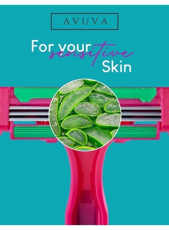 Avuva Pivoting Head Smooth Blades For Sensitive Skin For Women 5 PCS - Image 5