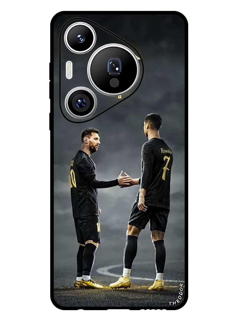 Theodor Protective Case Anti Scratch Shock Proof Bumper Cover For Huawei Pura 70 Pro Plus Messi Ronaldo Goat - Image 1