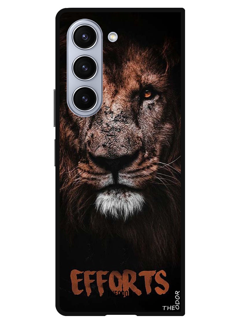 Theodor Protective Case Anti Scratch Shock Proof Bumper Cover For Samsung Galaxy Z Fold 6 Efforts - Image 1