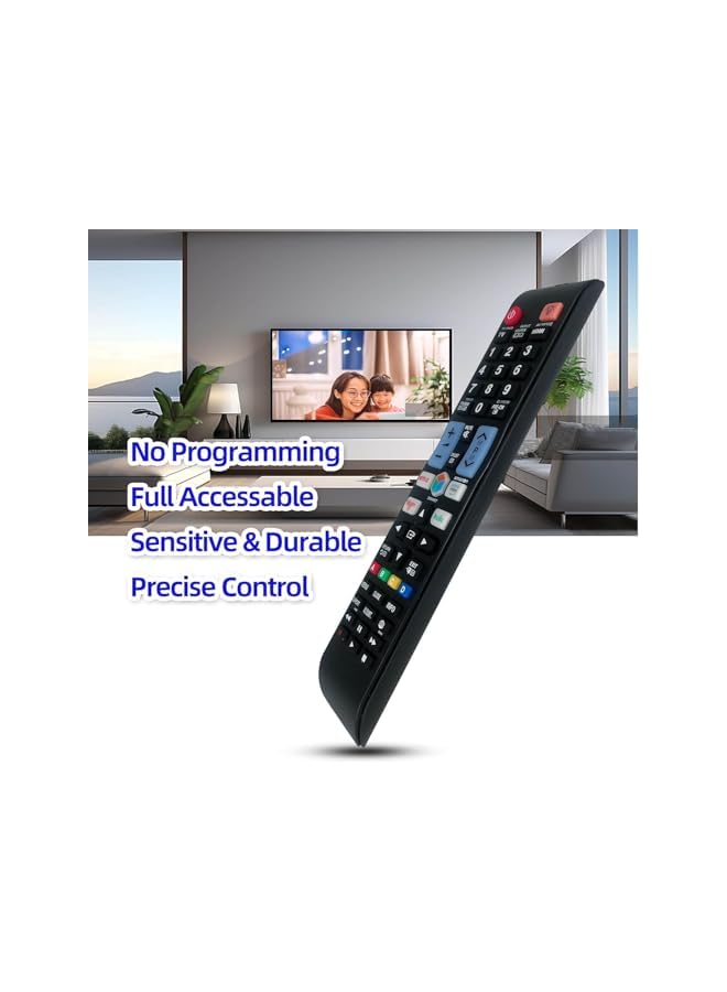 The Bros جهاز تحكم عن بعد عالمي بديل متوافق مع جميع أجهزة تلفاز سامسونج الذكية، يأتي مع جميع الأزرار الساخنة وزر HDMI - Image 3