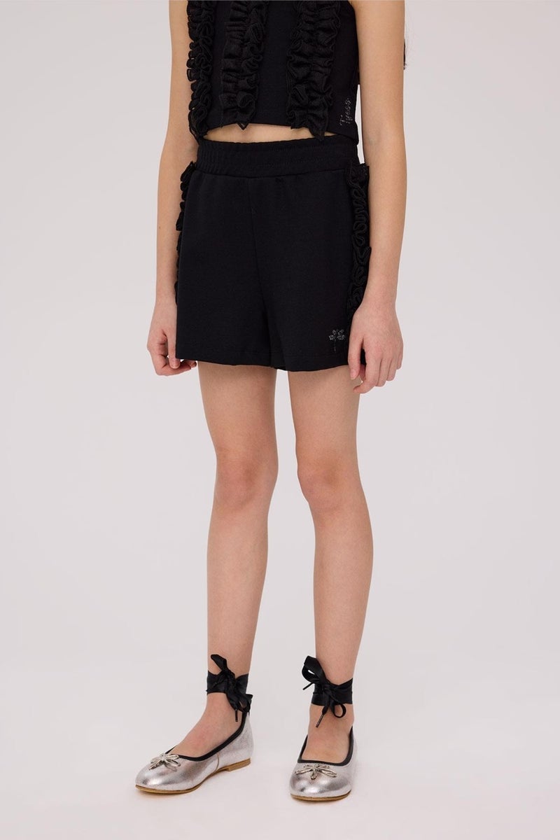 TYESS Bg Store Girls Black Shorts - Image 2