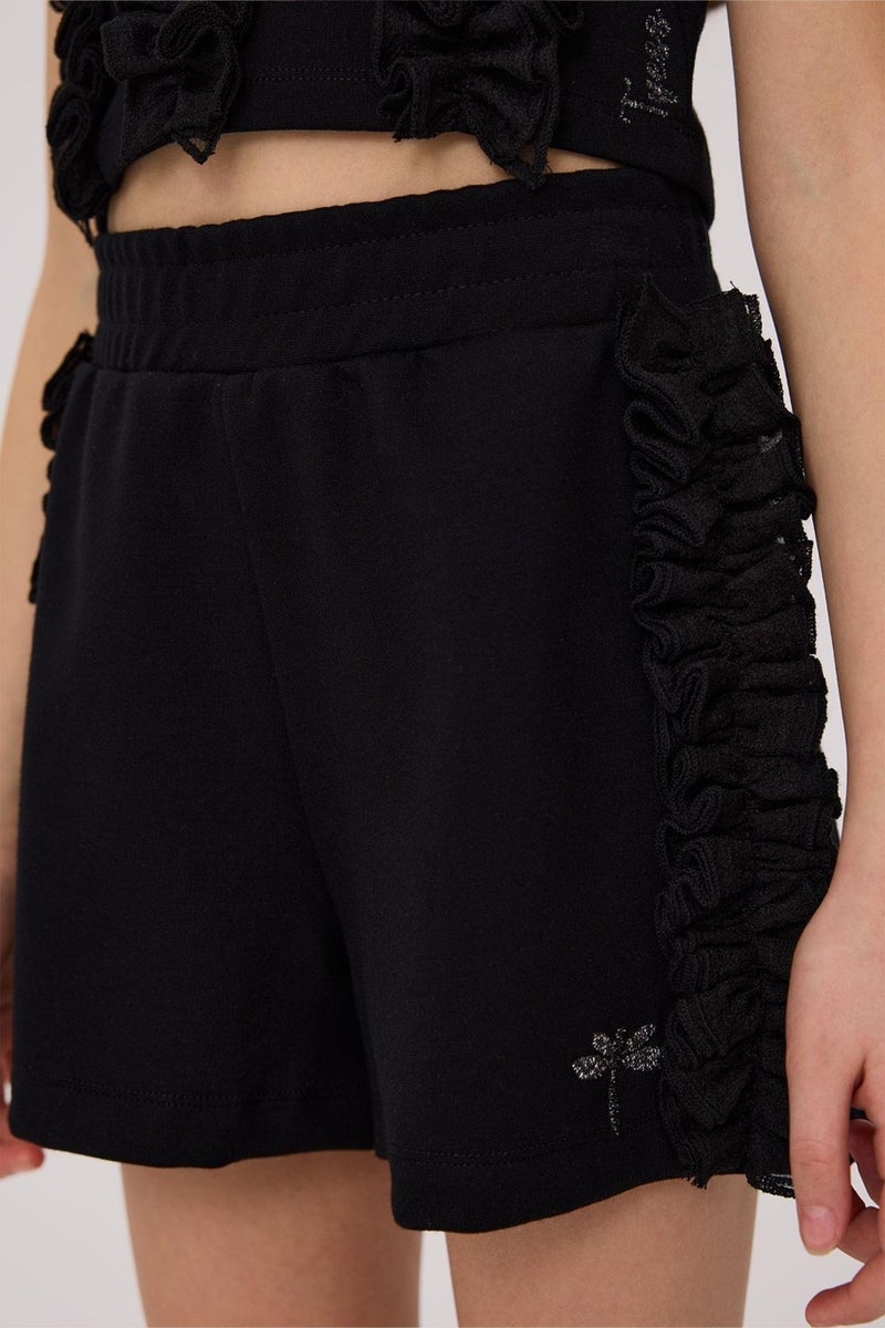 TYESS Bg Store Girls Black Shorts - Image 3
