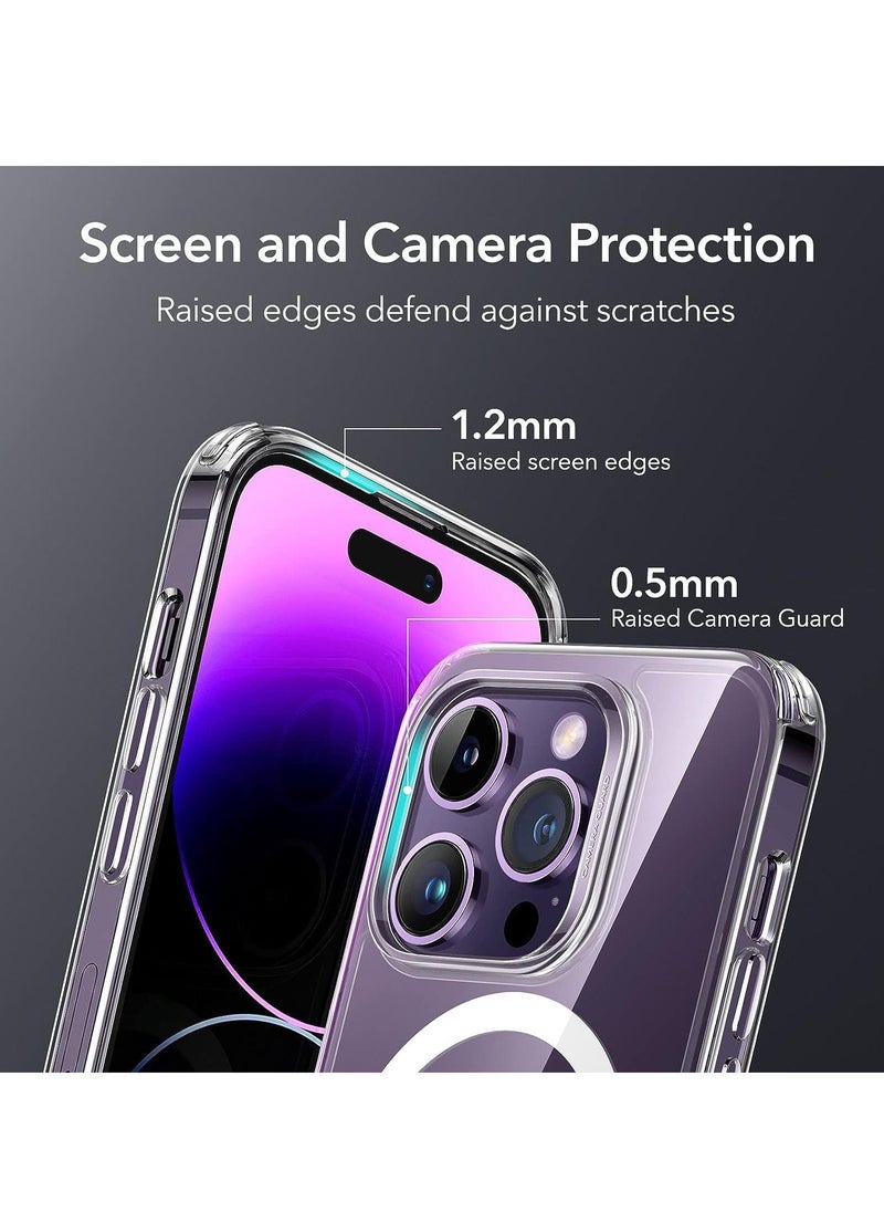 Case Cover Clear for iphone 15 PRO MAX with Support Magsafe Charger Charging Thin Shockproof and Transparent Non-yellow Case