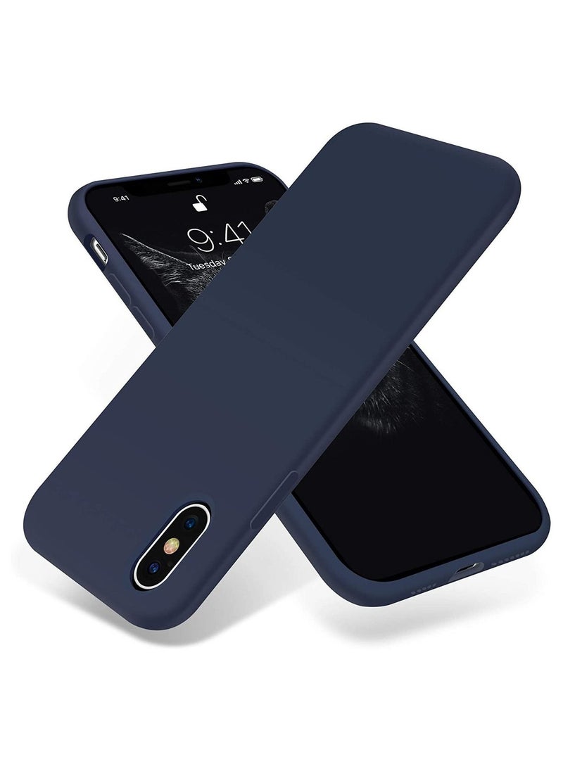 iPhone Xs Max Case,Ultra Slim Fit iPhone Case Liquid Silicone Gel Cover with Full Body Protection Anti-Scratch Shockproof Case - Image 1